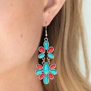 Paparazzi Jewelry Accessories - Cactus Cruise - Multi Earrings - Vintage
